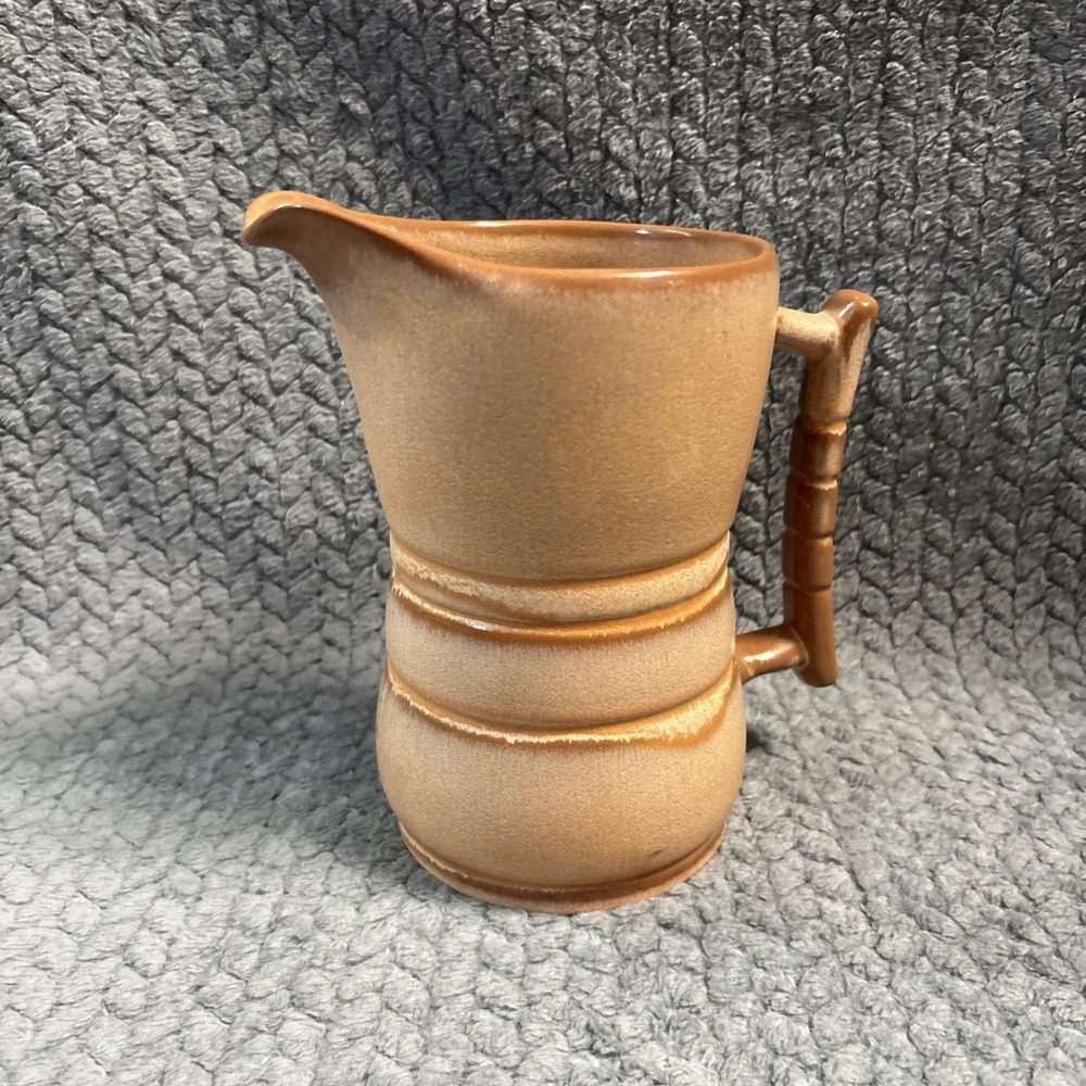 Frankoma‎ Pottery Mid Century Pitcher with Handle 26D Vintage Brown Excellent